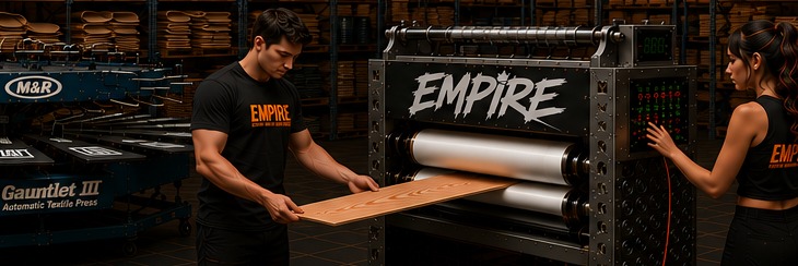 Glue spreader and skateboard veneer